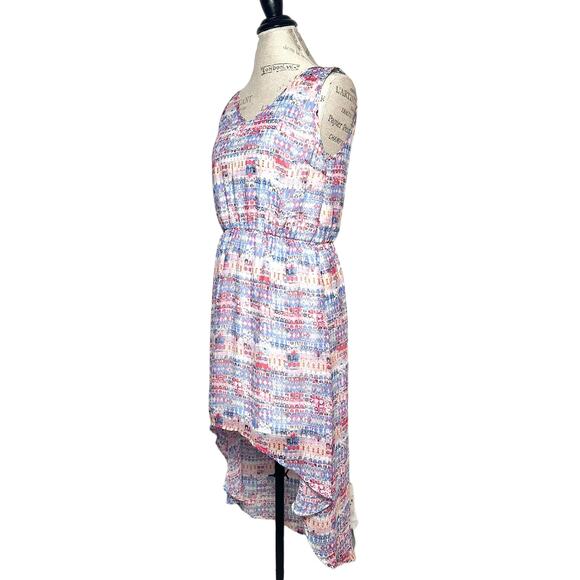 Umgee | Women | Pastel Abstract High Low Breezy Summer Shift Dress | Size Large - Picture 3 of 10
